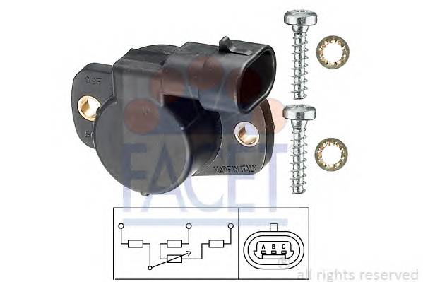 FACET 10.5096 Датчик, положение дроссель