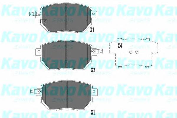 KAVO PARTS KBP-6573 Комплект тормозных колодок