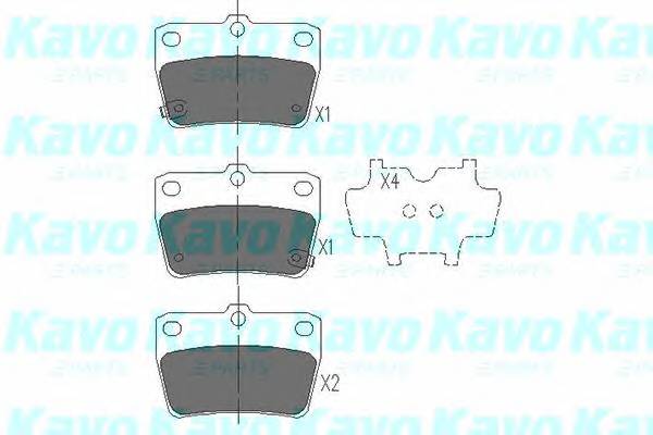 KAVO PARTS KBP-9068 Комплект тормозных колодок... KAVO PARTS KBP-9068 Комплект тормозных колодок...