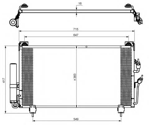 NRF 35755 Конденсатор, кондиционер NRF 35755 Конденсатор, кондиционер