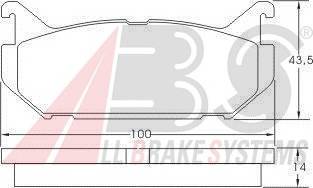 A.B.S. 36796 Комплект тормозных колодок... A.B.S. 36796 Комплект тормозных колодок...