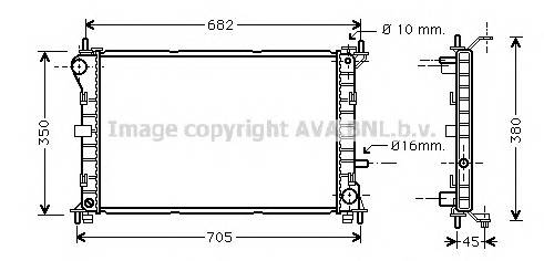 AVA QUALITY COOLING FD2265 Радиатор, охлаждение двига... AVA QUALITY COOLING FD2265 Радиатор, охлаждение двига...