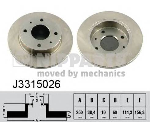NIPPARTS J3315026 Тормозной диск NIPPARTS J3315026 Тормозной диск