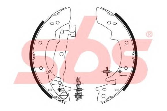 sbs 18492799307 Комплект тормозных колодок