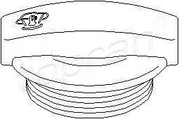 TOPRAN 109 345 Крышка, резервуар охлаждаю
