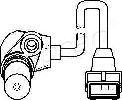 TOPRAN 205 887 Датчик частоты вращения, уп
