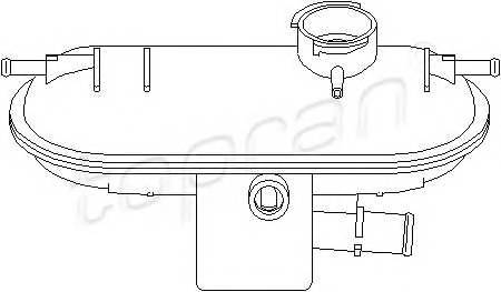 TOPRAN 722 108 Компенсационный бак, охлаж