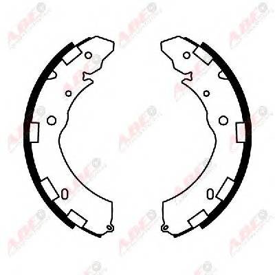 ABE C05060ABE Комплект тормозных колодок ABE C05060ABE Комплект тормозных колодок