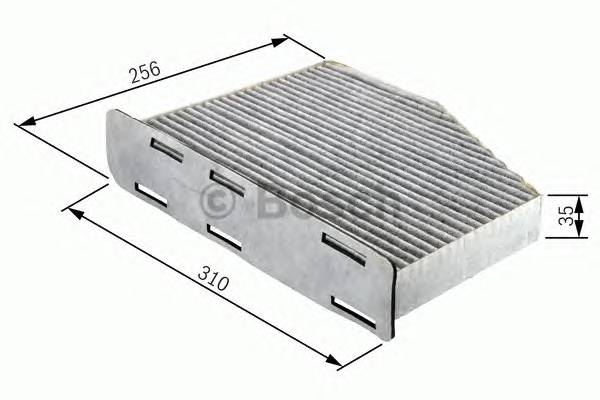 BOSCH 1 987 432 381 Фільтр, повітря у внутрішнь...