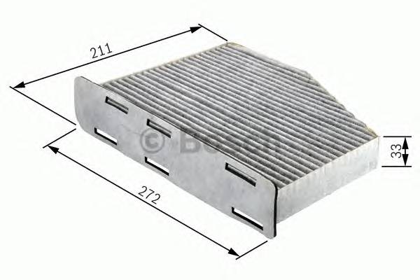 BOSCH 1 987 432 397 Фильтр, воздух во внутренно