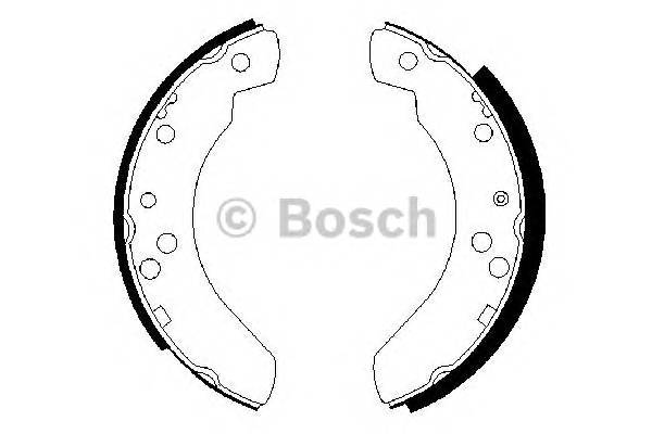 BOSCH 0 986 487 242 Комплект тормозных колодок