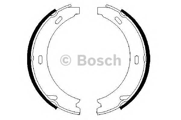 BOSCH 0 986 487 344 Комплект гальмівних колодо...