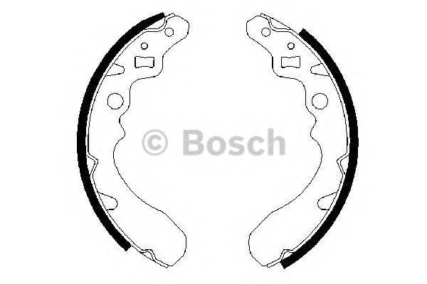 BOSCH 0 986 487 504 Комплект тормозных колодок