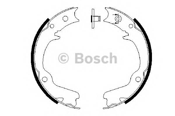 BOSCH 0 986 487 681 Комплект тормозных колодок...