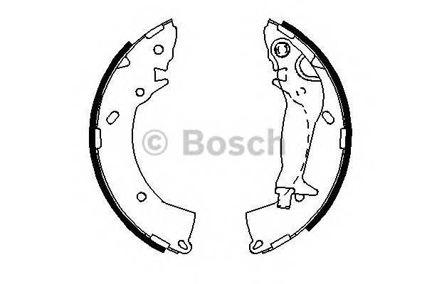 BOSCH 0 986 487 697 Комплект тормозных колодок BOSCH 0 986 487 697 Комплект тормозных колодок
