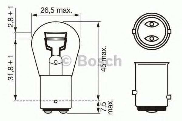 BOSCH 1 987 302 202 Лампа накаливания, фонарь у BOSCH 1 987 302 202 Лампа накаливания, фонарь у
