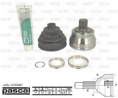 PASCAL G10563PC Шарнирный комплект, привод