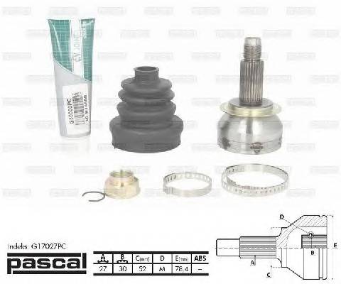 PASCAL G17027PC ШРУС приводной компл. PASCAL G17027PC ШРУС приводной компл.