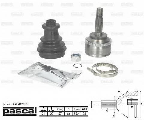 PASCAL G1R025PC Шарнирный комплект, привод... PASCAL G1R025PC Шарнирный комплект, привод...