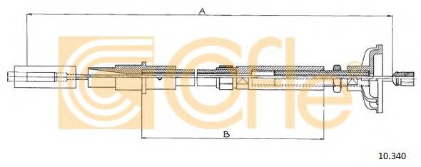 COFLE 10.340 Трос зчеплення COFLE 10.340 Трос зчеплення