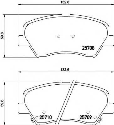 TEXTAR 2570801 Гальмiвнi колодки, к-кт. TEXTAR 2570801 Гальмiвнi колодки, к-кт.