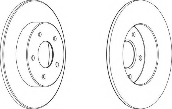 FERODO DDF1383 Тормозной диск