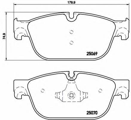 BREMBO P 61 115 Комплект гальмівних колодо... BREMBO P 61 115 Комплект гальмівних колодо...