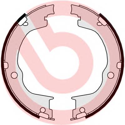 BREMBO S 10 515 Комплект гальмівних колодо...