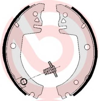 BREMBO S 85 512 Комплект гальмівних колодо... BREMBO S 85 512 Комплект гальмівних колодо...