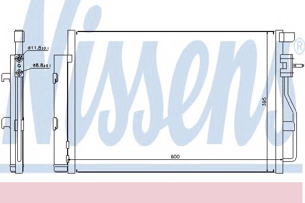 NISSENS 940246 Конденсатор, кондиционер NISSENS 940246 Конденсатор, кондиционер
