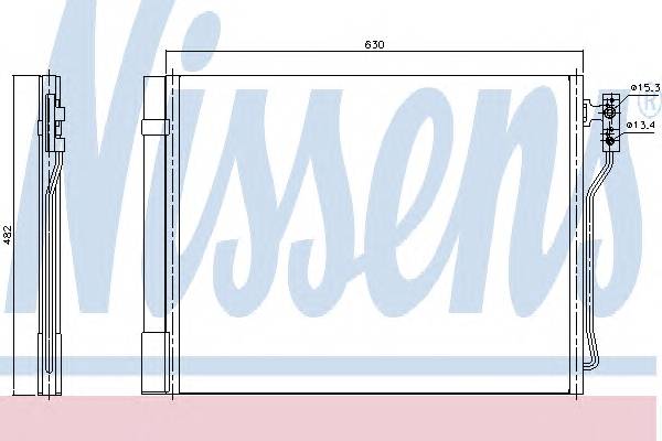NISSENS 940370 Конденсатор, кондиционер NISSENS 940370 Конденсатор, кондиционер