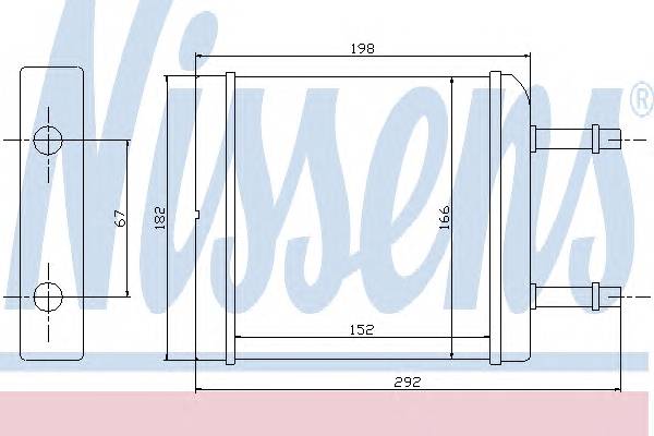 NISSENS 76506 Теплообменник, отопление с