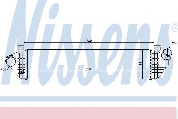 NISSENS 96721 Интеркулер