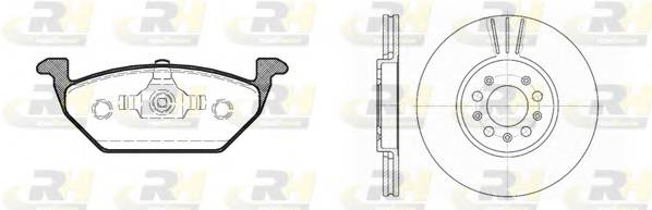 ROADHOUSE 8633.06 Комплект тормозов, дисковы