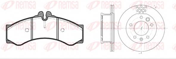 REMSA 8614.00 Комплект гальм, дисковий га... REMSA 8614.00 Комплект гальм, дисковий га...