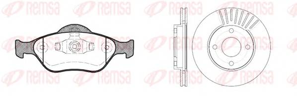 REMSA 8766.00 Комплект тормозов, дисковы... REMSA 8766.00 Комплект тормозов, дисковы...