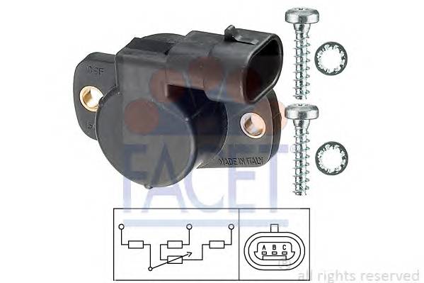 FACET 10.5093 Датчик, положение дроссель