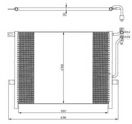 NRF 35589 Конденсатор, кондиционер