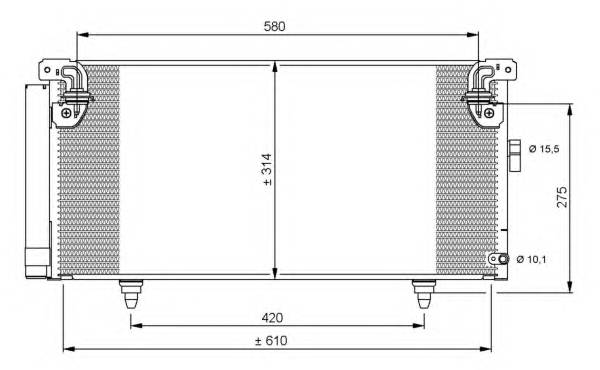 NRF 35868 Конденсатор, кондиционер NRF 35868 Конденсатор, кондиционер