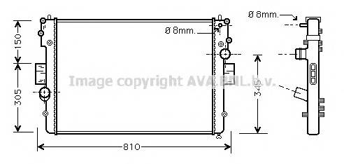 AVA QUALITY COOLING IVA2057 Радiатори AVA QUALITY COOLING IVA2057 Радiатори