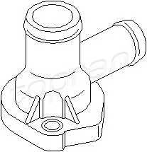 TOPRAN 107 917 Фланец охлаждающей жидкост...