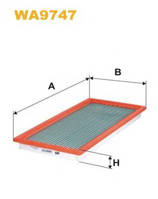 WIX FILTERS WA9747 Повітряний фільтр WIX FILTERS WA9747 Повітряний фільтр