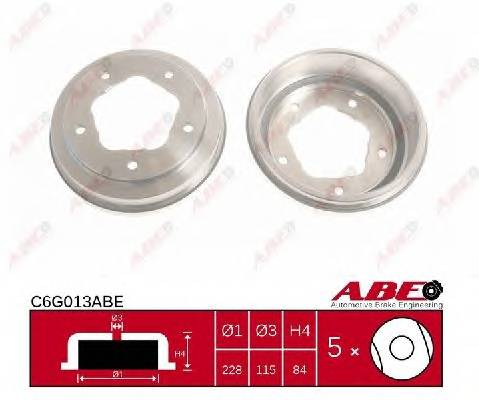 ABE C6G013ABE Гальмівний барабан ABE C6G013ABE Гальмівний барабан