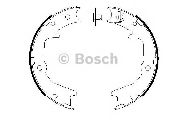 BOSCH 0 986 487 683 Комплект тормозных колодок