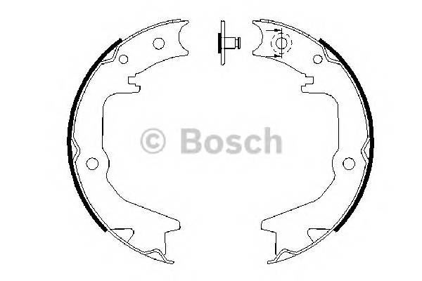 BOSCH 0 986 487 685 Комплект тормозных колодок