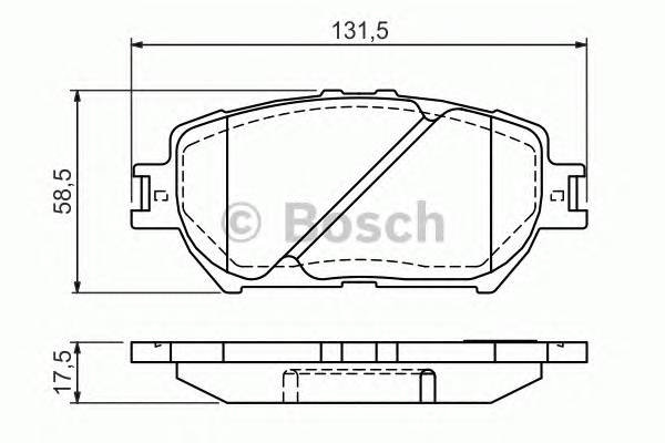 BOSCH 0 986 494 363 Комплект гальмівних колодо... BOSCH 0 986 494 363 Комплект гальмівних колодо...