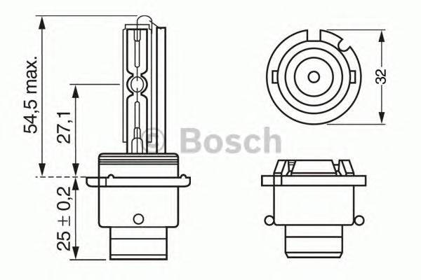 BOSCH 1 987 302 904 Лампа накаливания, основна