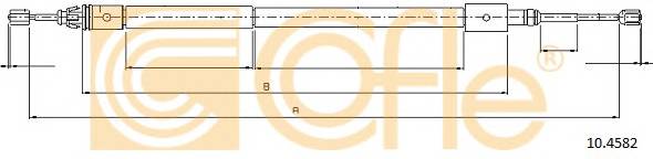 COFLE 10.4582 Трос стояночного гальма