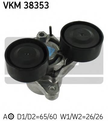 SKF VKM 38353 Натяжной ролик, поликлинов