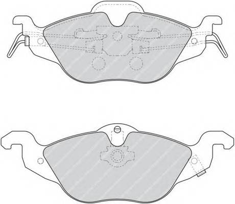 FERODO FDB1293 Комплект тормозных колодок